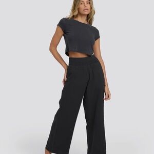 Billabong New Wave beach pants Black Wide-Leg Small